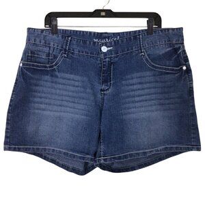 Maurice’s Shorts Women’s 18 Blue Denim Jean Short Stretch